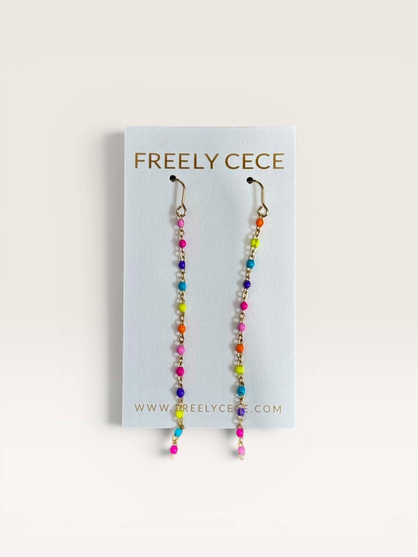 Multicolor Chain Duster Earrings