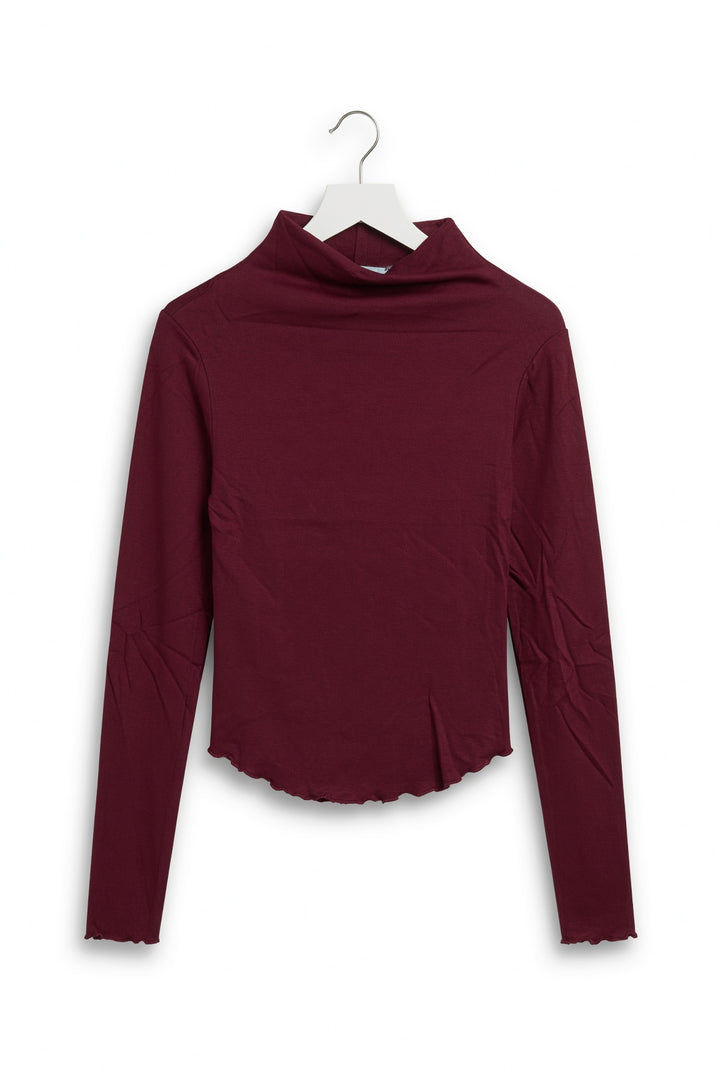HYFVE Burgundy Long Sleeve Top