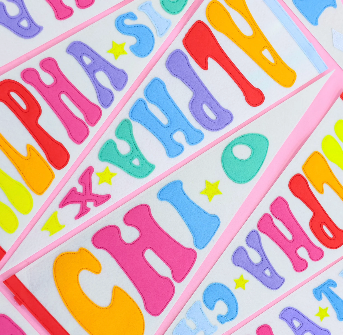 Duo: Sorority Pennant Flag