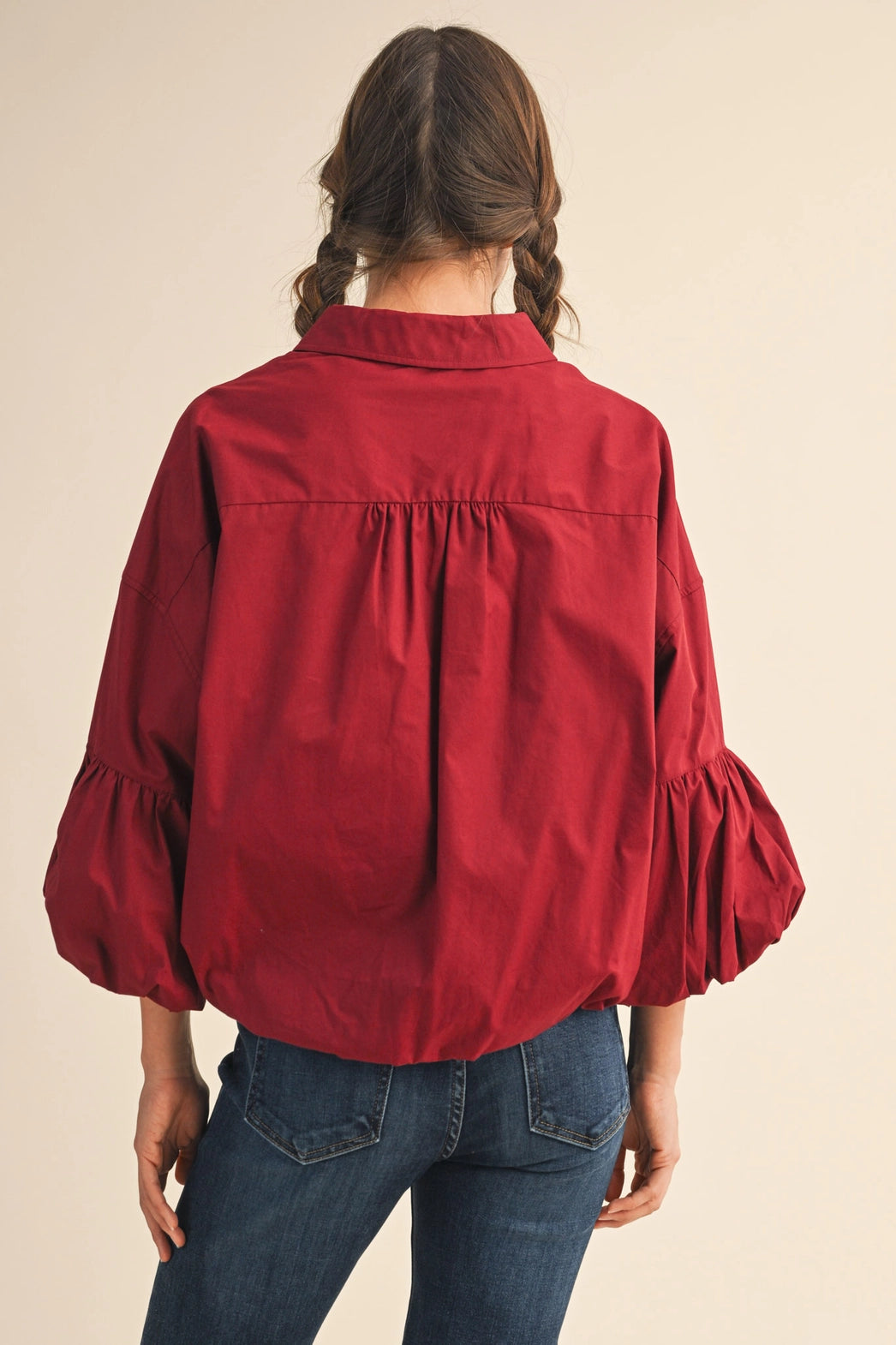 Enmerci: Bubble Sleeve top