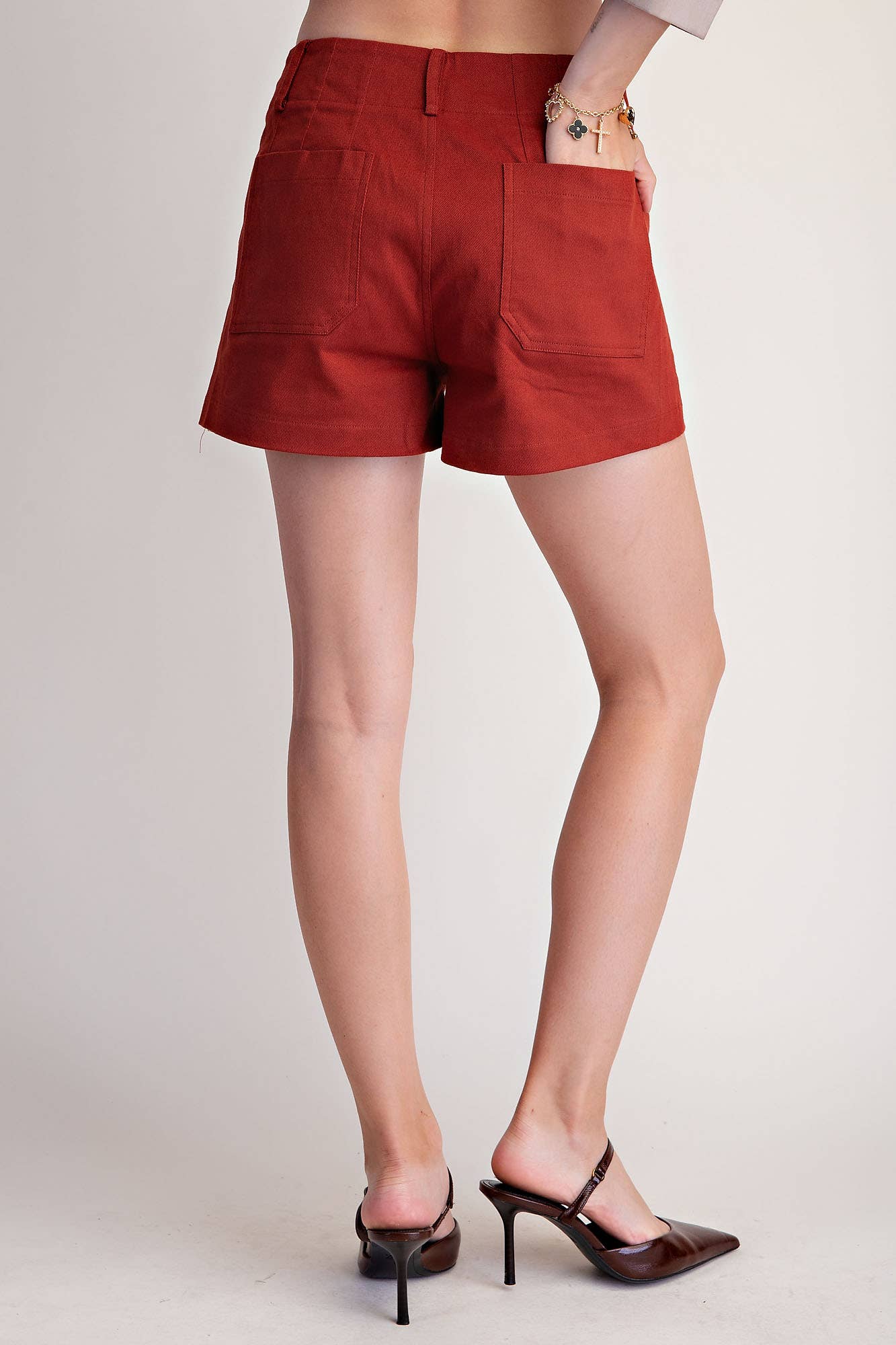 Scallop Detail Pocket Colette Shorts