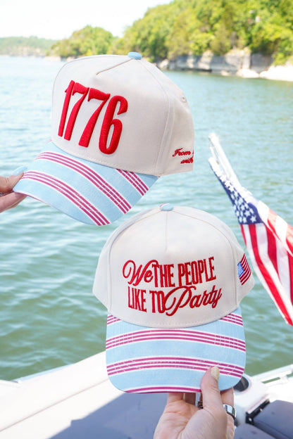 We the People like to Party - Americana Stripe Hat