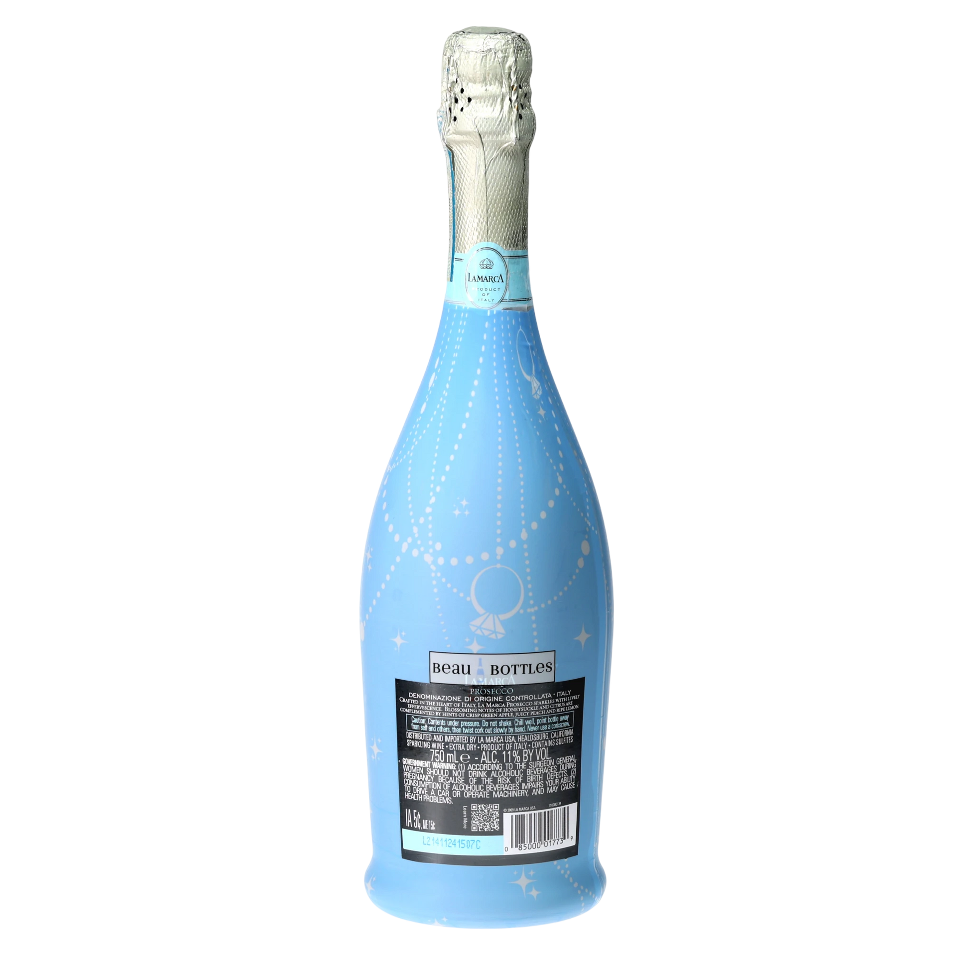 Blue Pearls & Prosecco Prosecco Bottle Wrap