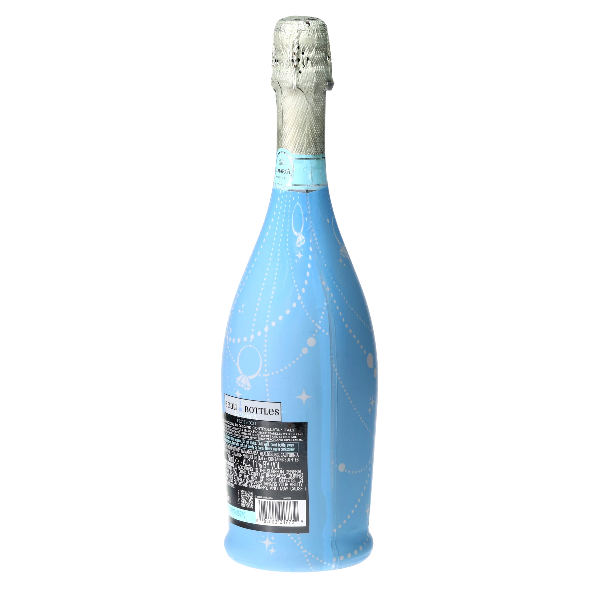 Blue Pearls & Prosecco Prosecco Bottle Wrap