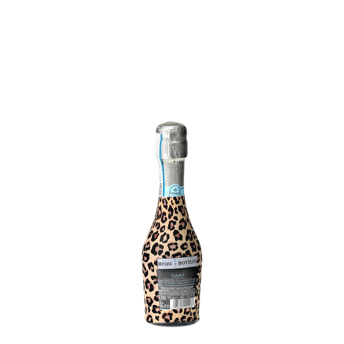 Tan Leopard Mini Prosecco Wraps (Set of 3)