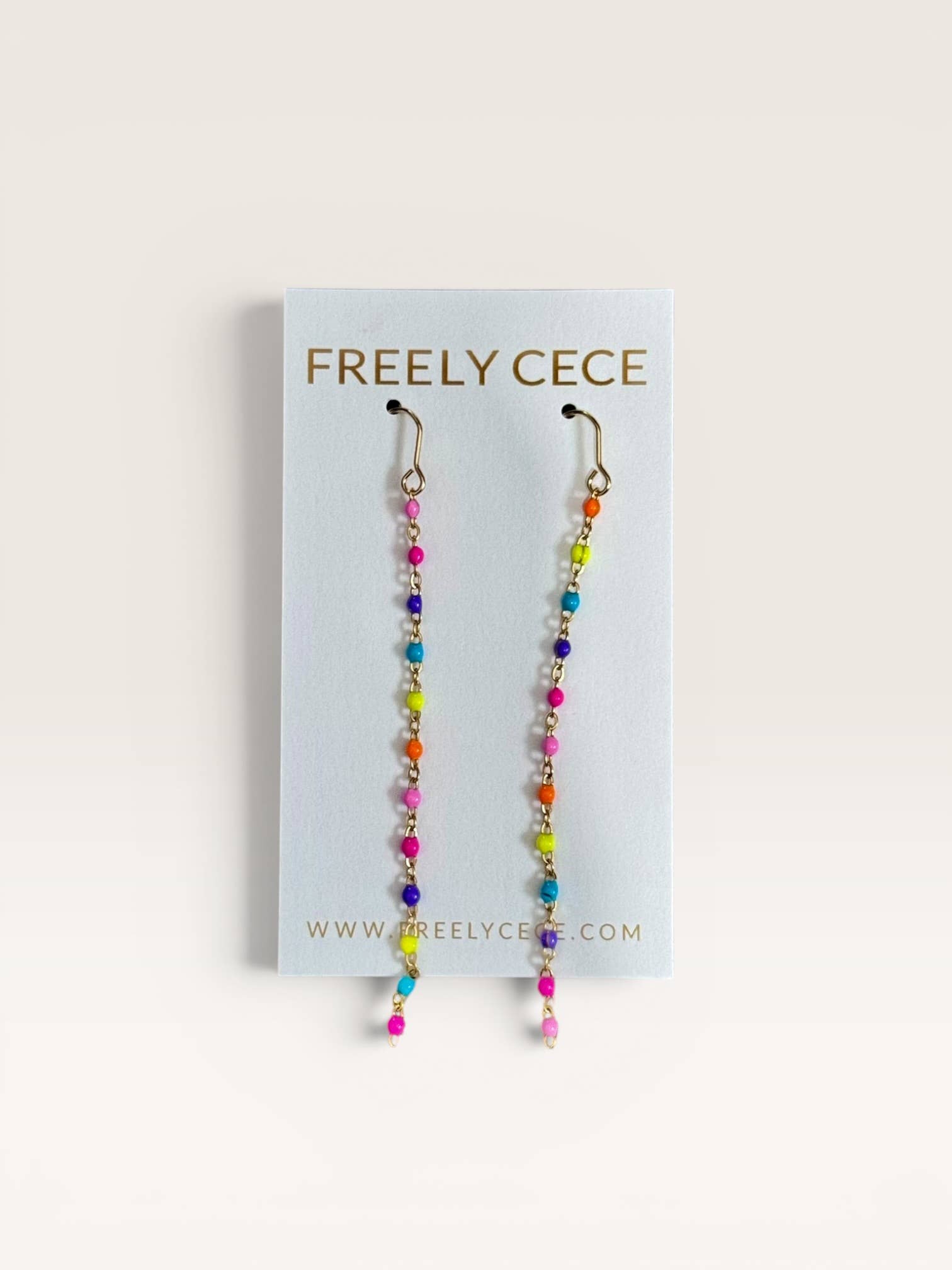 Multicolor Chain Duster Earrings 