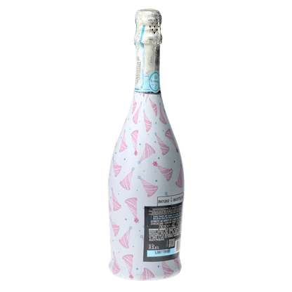 Pastel Birthday Party Hats Prosecco Bottle Wrap