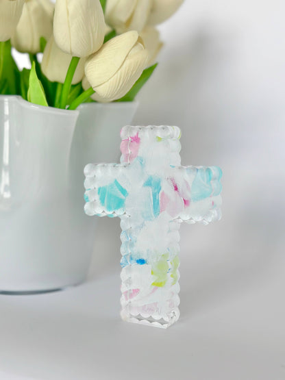 Anna Walding: Scalloped Acrylic Cross