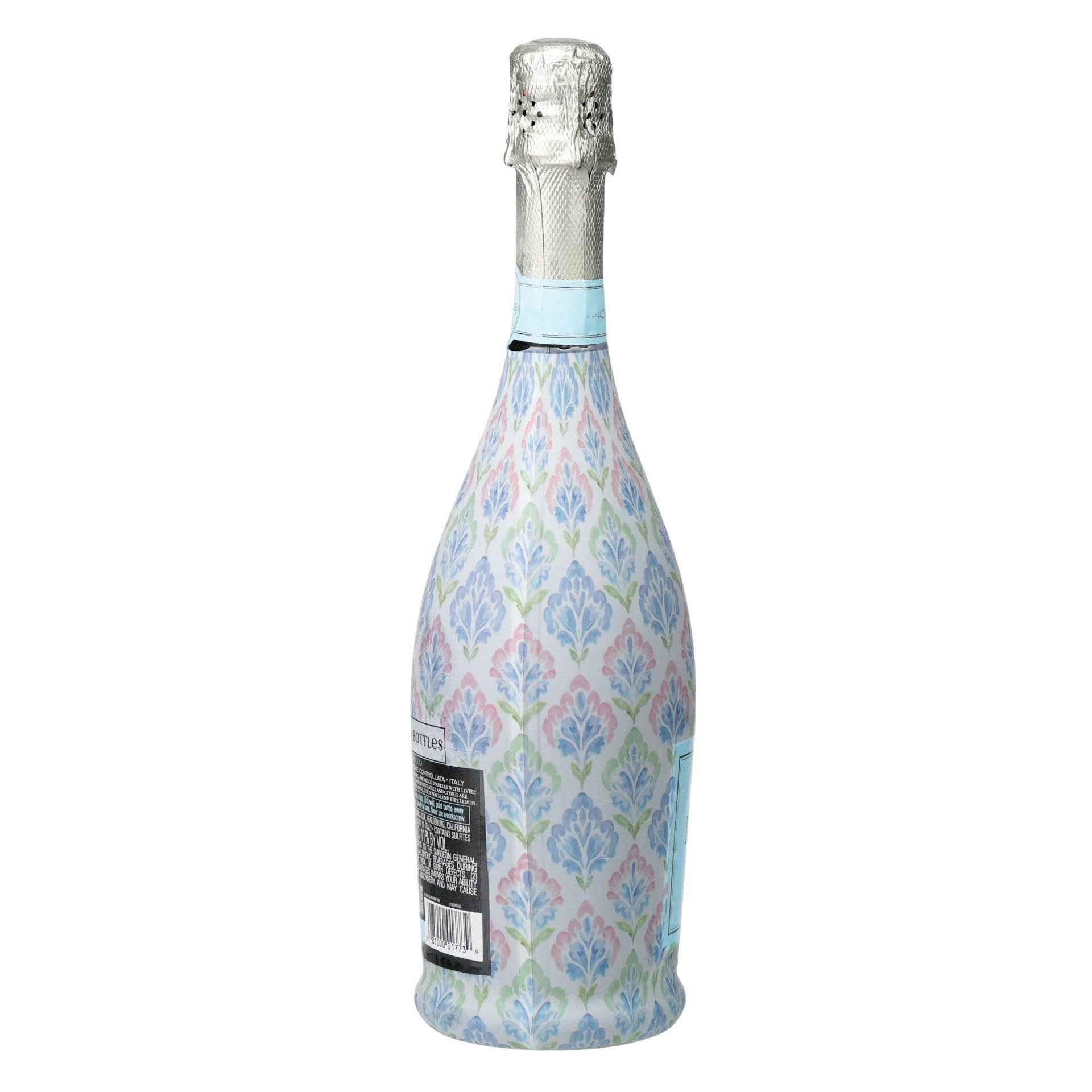 Grandmillennial Pastel Jewels Prosecco Bottle Wrap