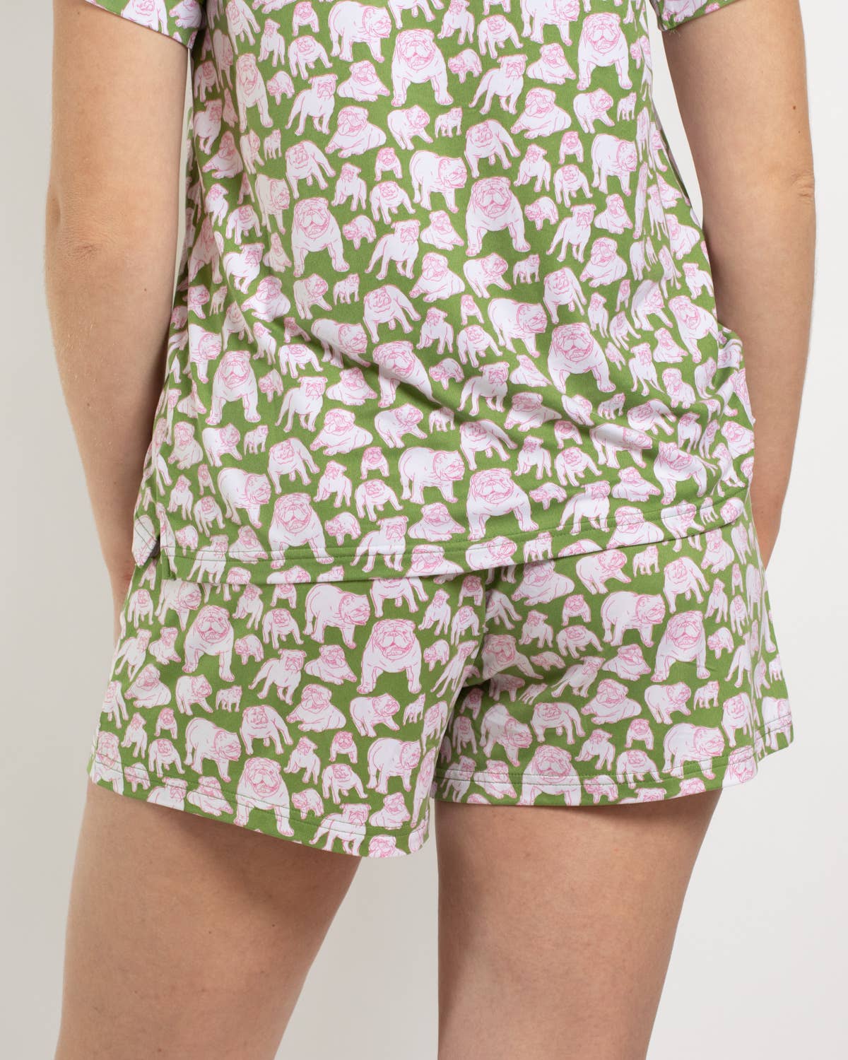 Chelsea Bulldog Sleep Shorts   Green/Pink/White   -Asst.