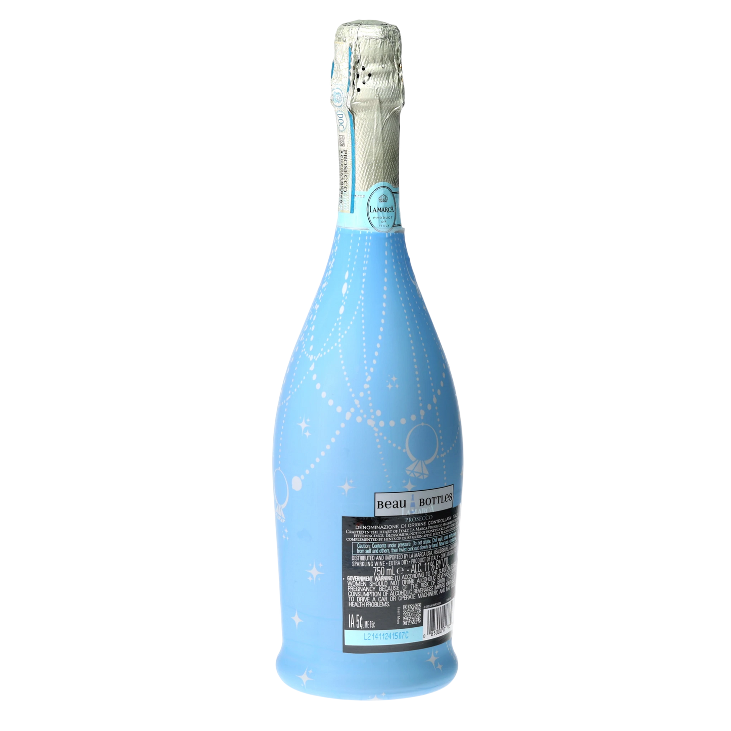 Blue Pearls & Prosecco Prosecco Bottle Wrap