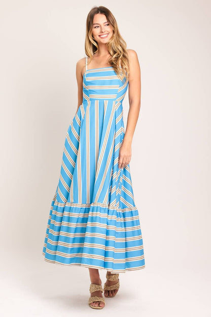 A printed woven midi dress - ID23644