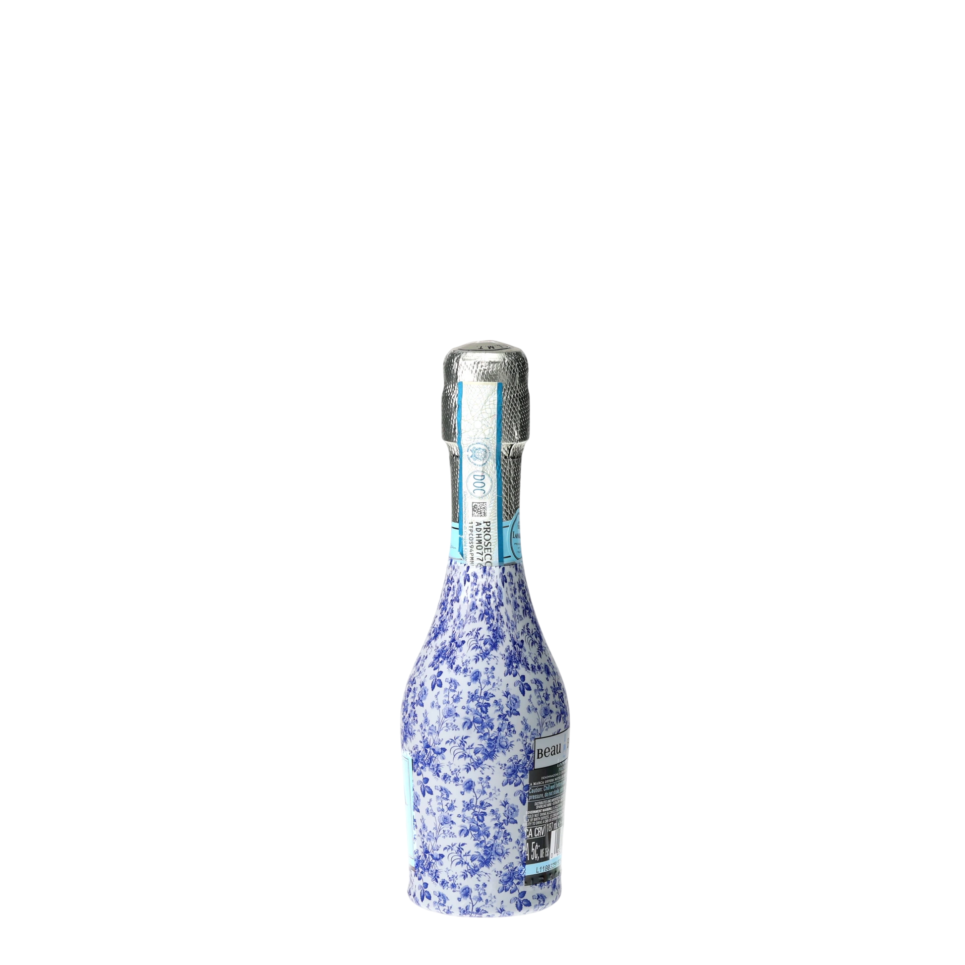 Limited Edition Blue Floral Mini Prosecco Wraps (Set of 3)