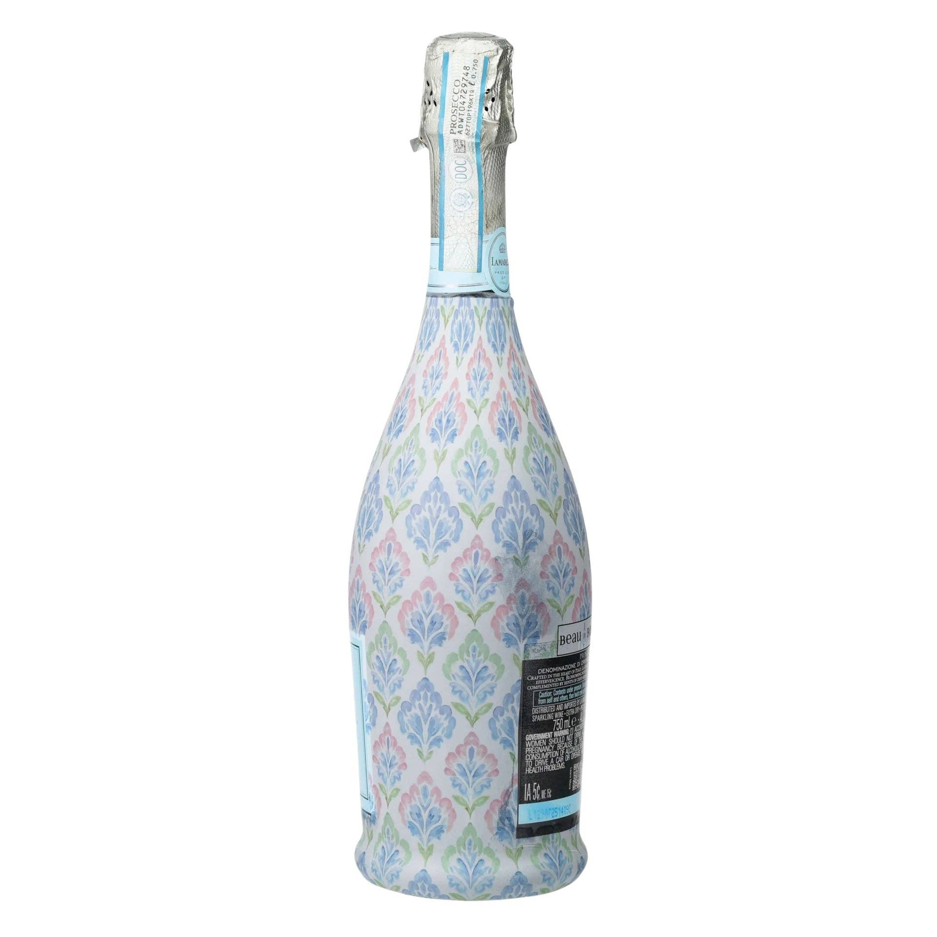 Grandmillennial Pastel Jewels Prosecco Bottle Wrap