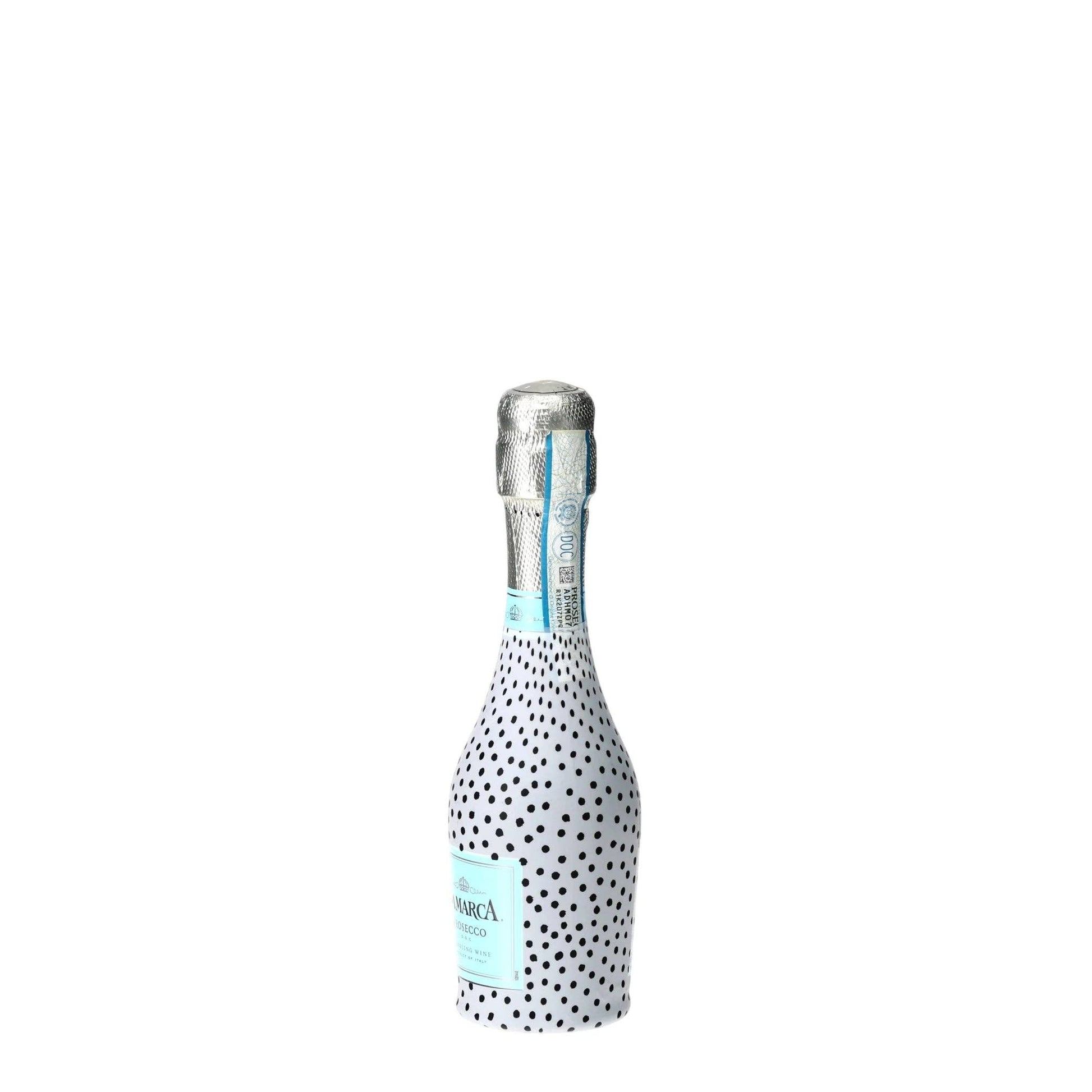 Black & White Dots Mini Prosecco Wraps (Set of 3)