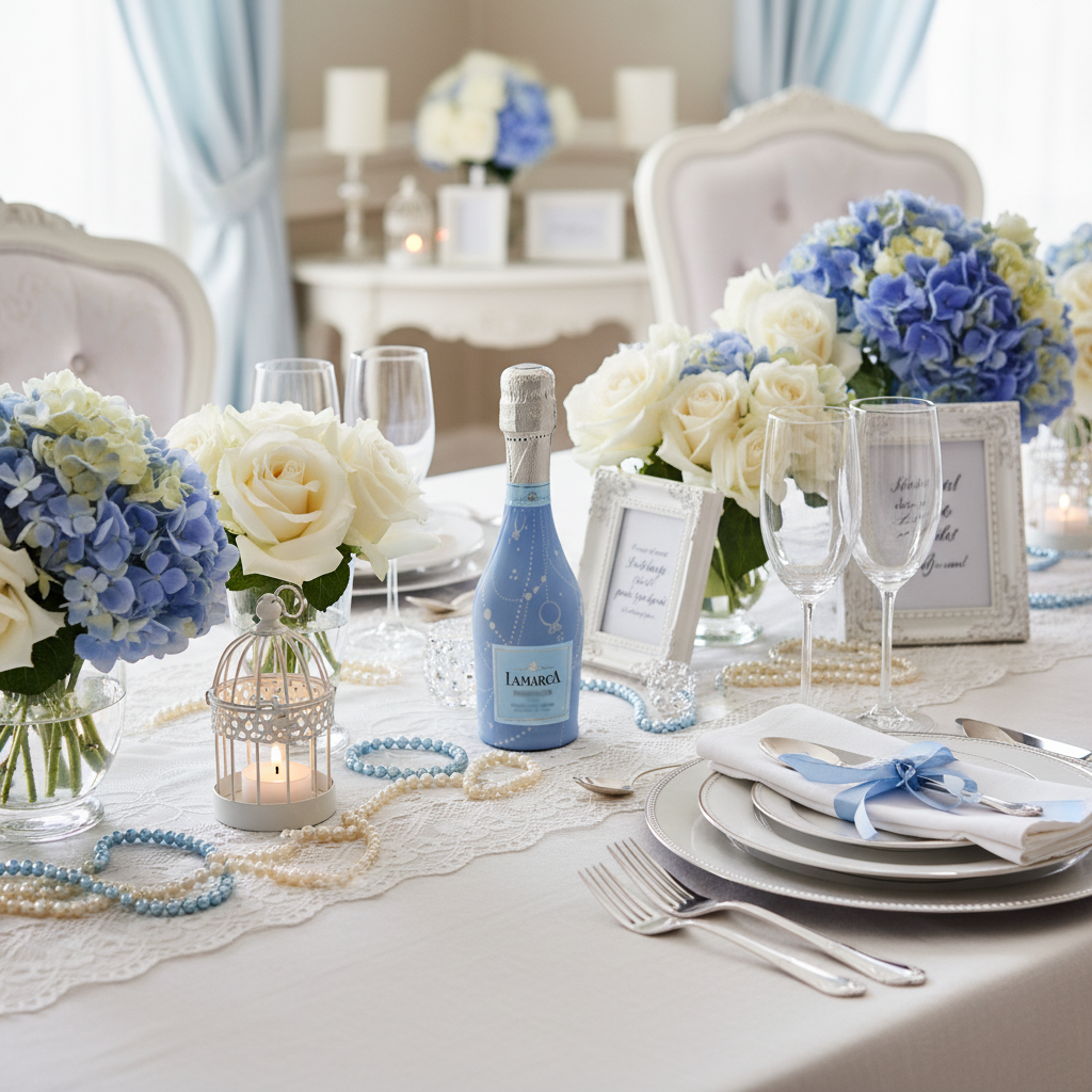 Blue Pearls & Prosecco Mini Prosecco Wraps (Set of 3)