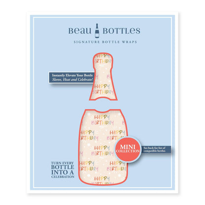 Birthday in Pastels Mini Prosecco Wraps (Set of 3)