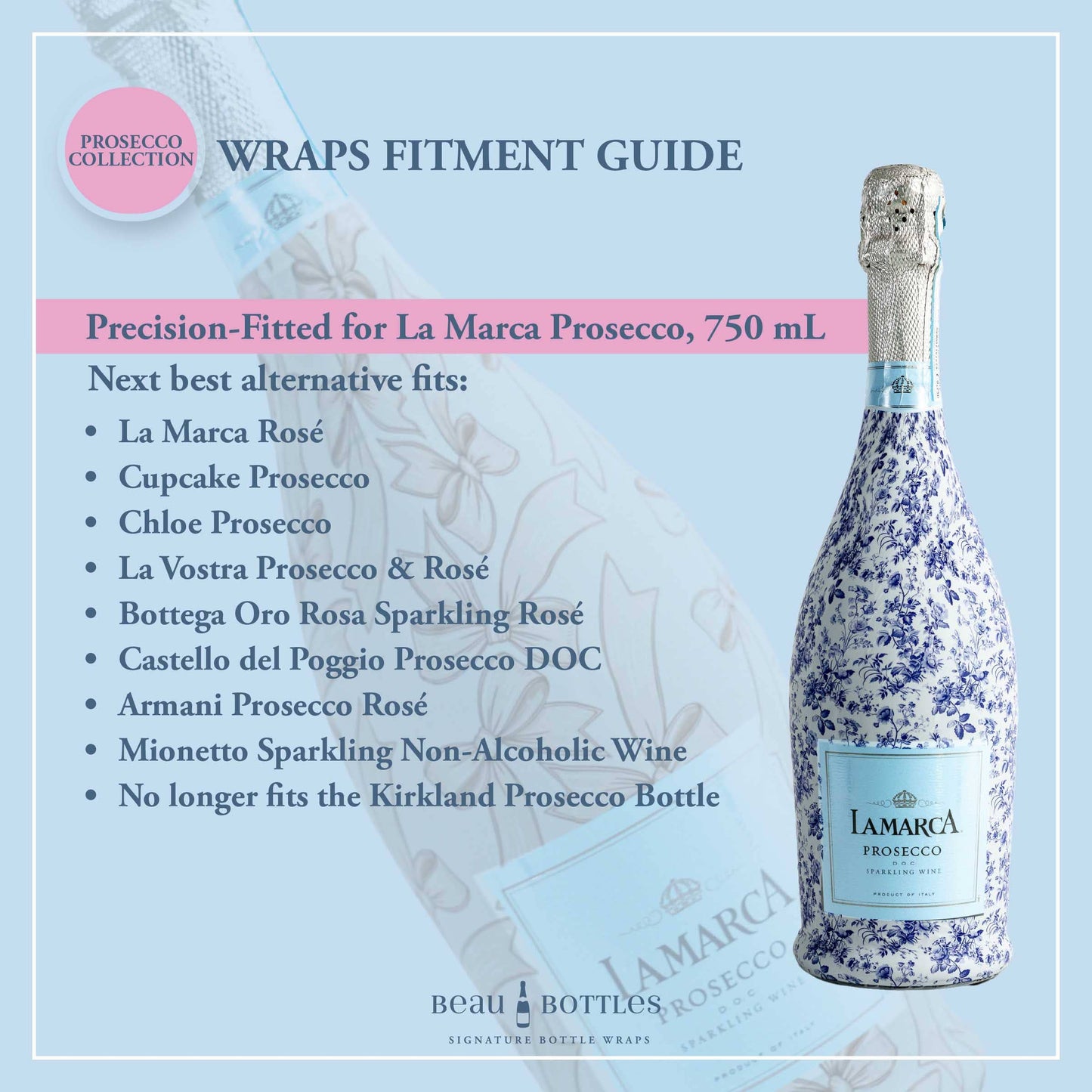 Pastel Birthday Party Hats Prosecco Bottle Wrap
