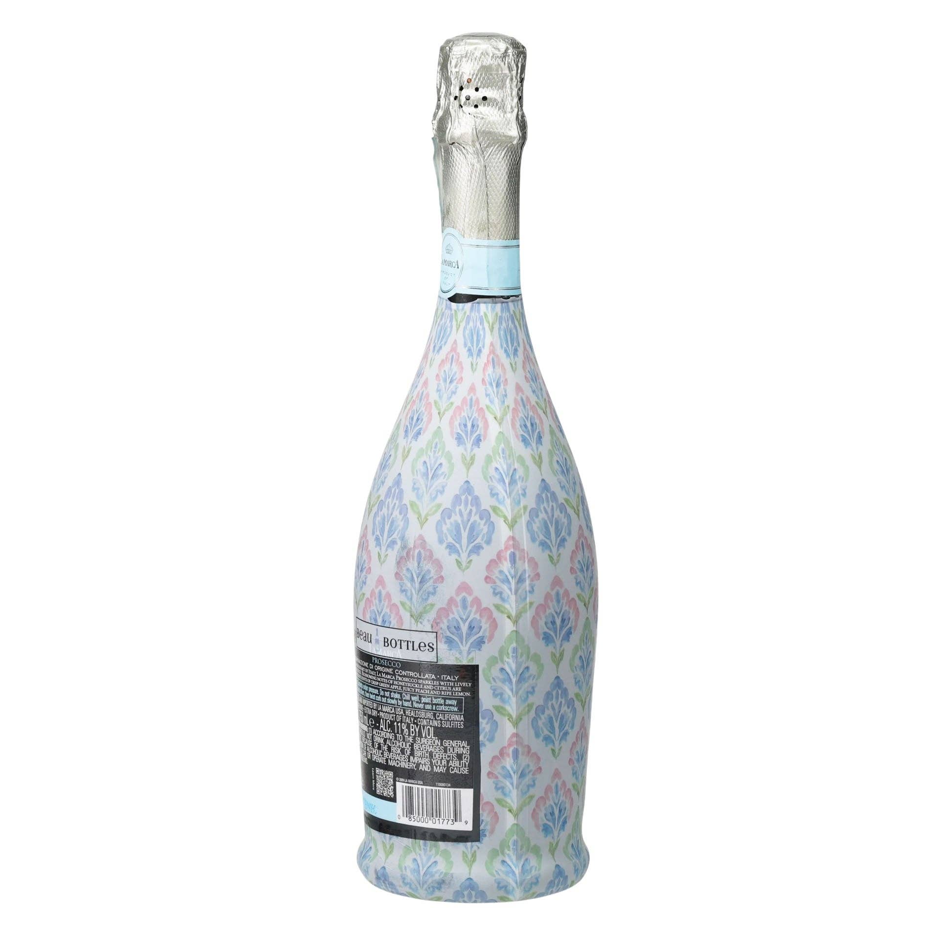 Grandmillennial Pastel Jewels Prosecco Bottle Wrap