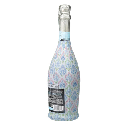 Grandmillennial Pastel Jewels Prosecco Bottle Wrap