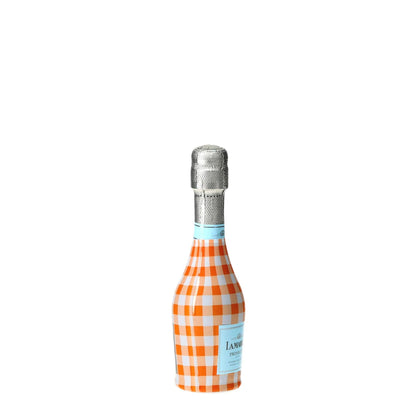 Orange & White Gingham Mini Prosecco Wraps (Set of 3)