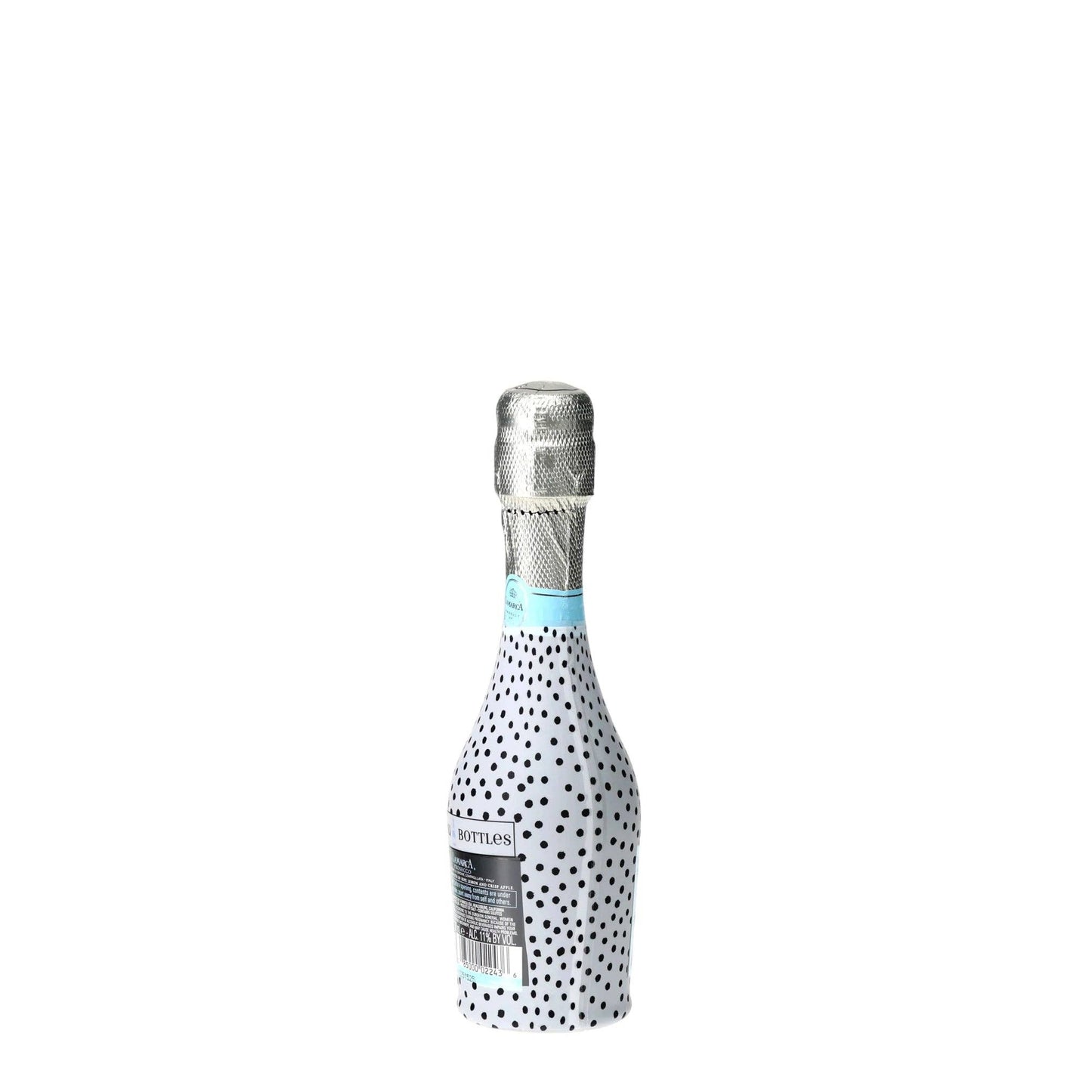 Black & White Dots Mini Prosecco Wraps (Set of 3)