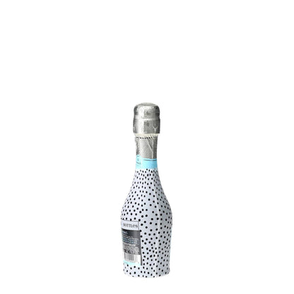 Black & White Dots Mini Prosecco Wraps (Set of 3)