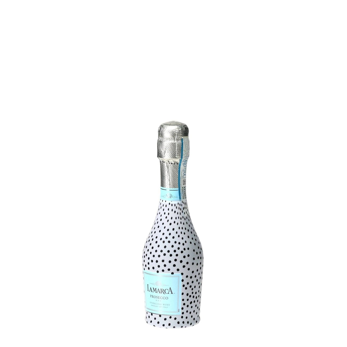 Black & White Dots Mini Prosecco Wraps (Set of 3)