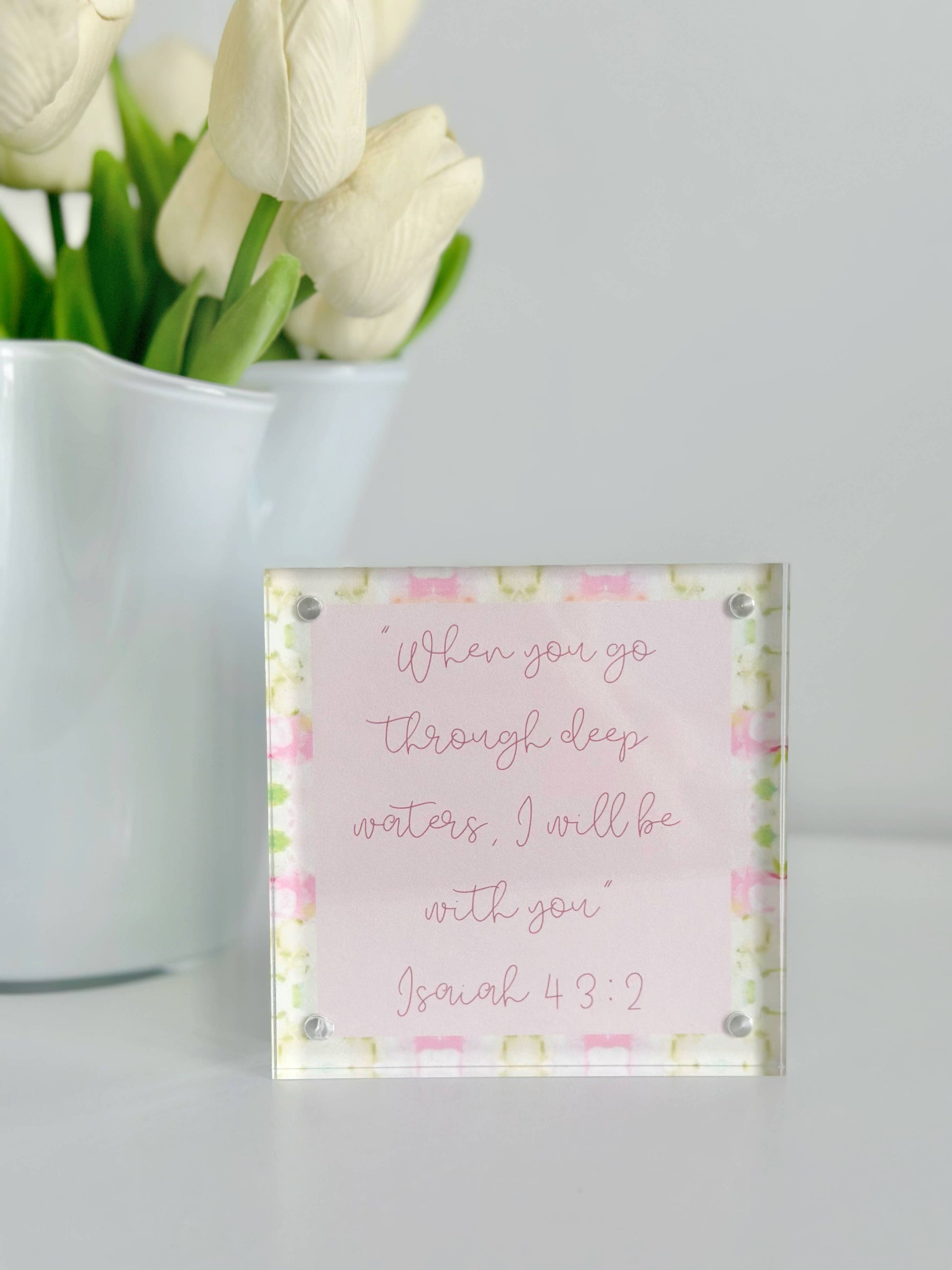 Anna Walding: Bible Verse in Acrylic Frame