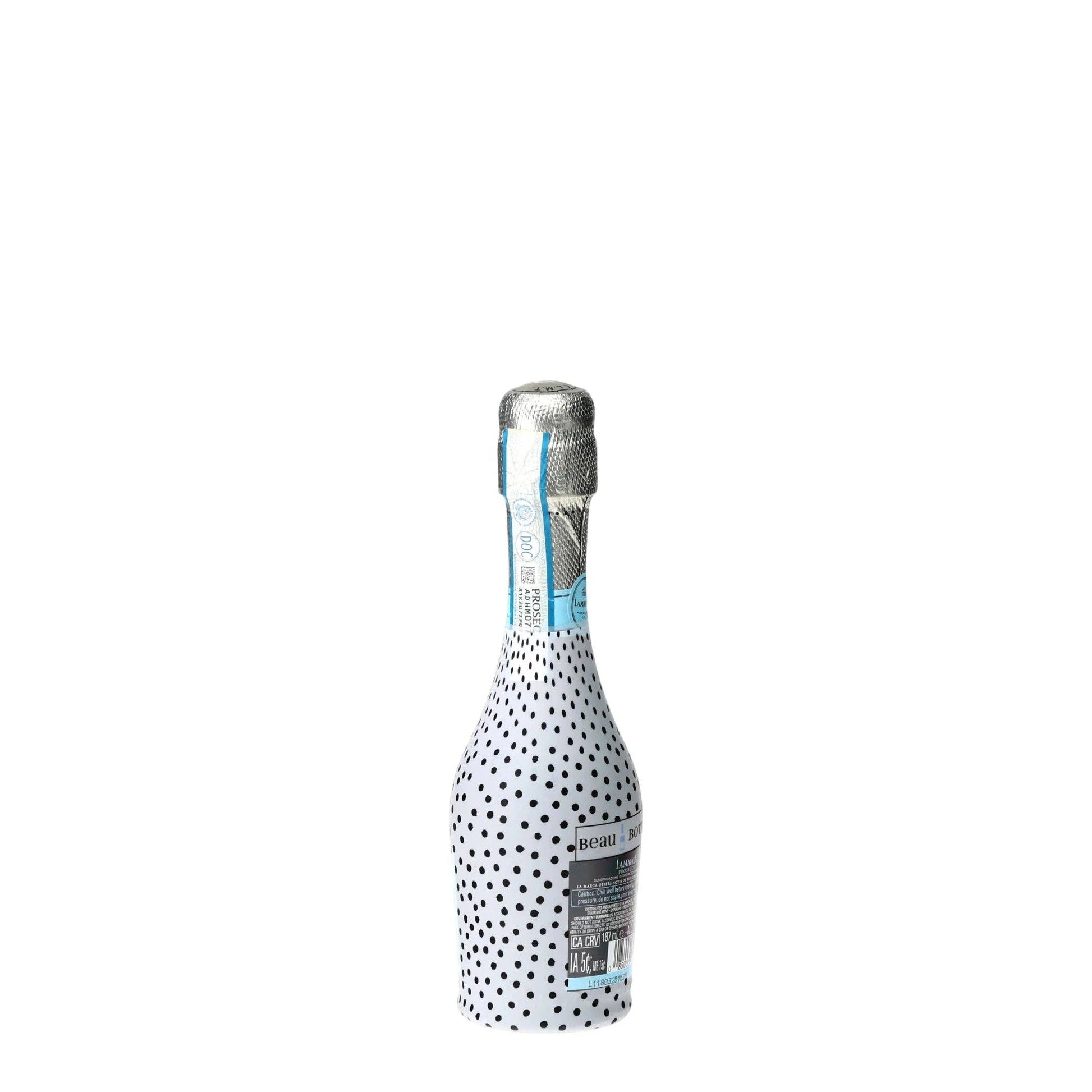 Black & White Dots Mini Prosecco Wraps (Set of 3)