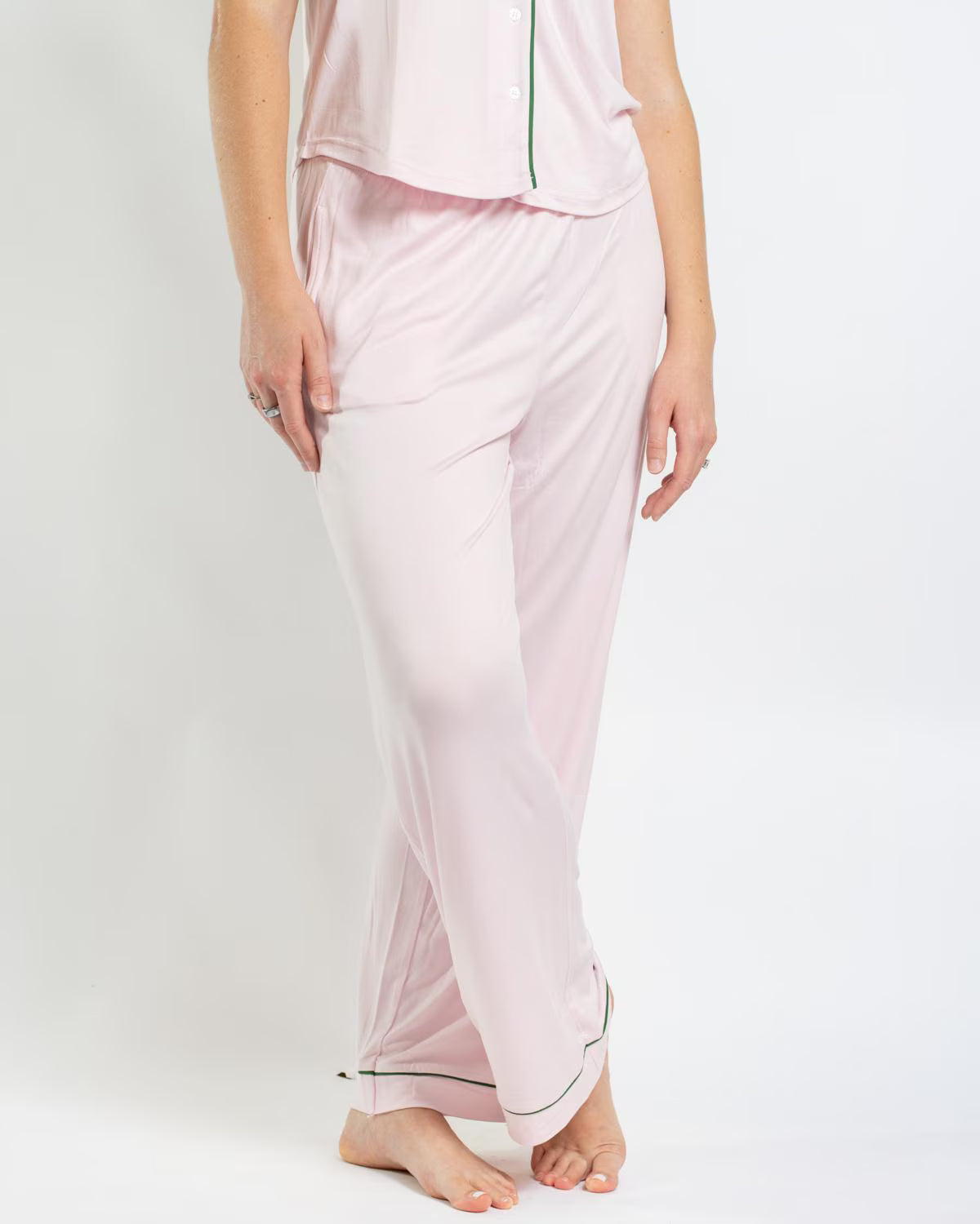 Short Sleeve Pink/Green Pajama Set