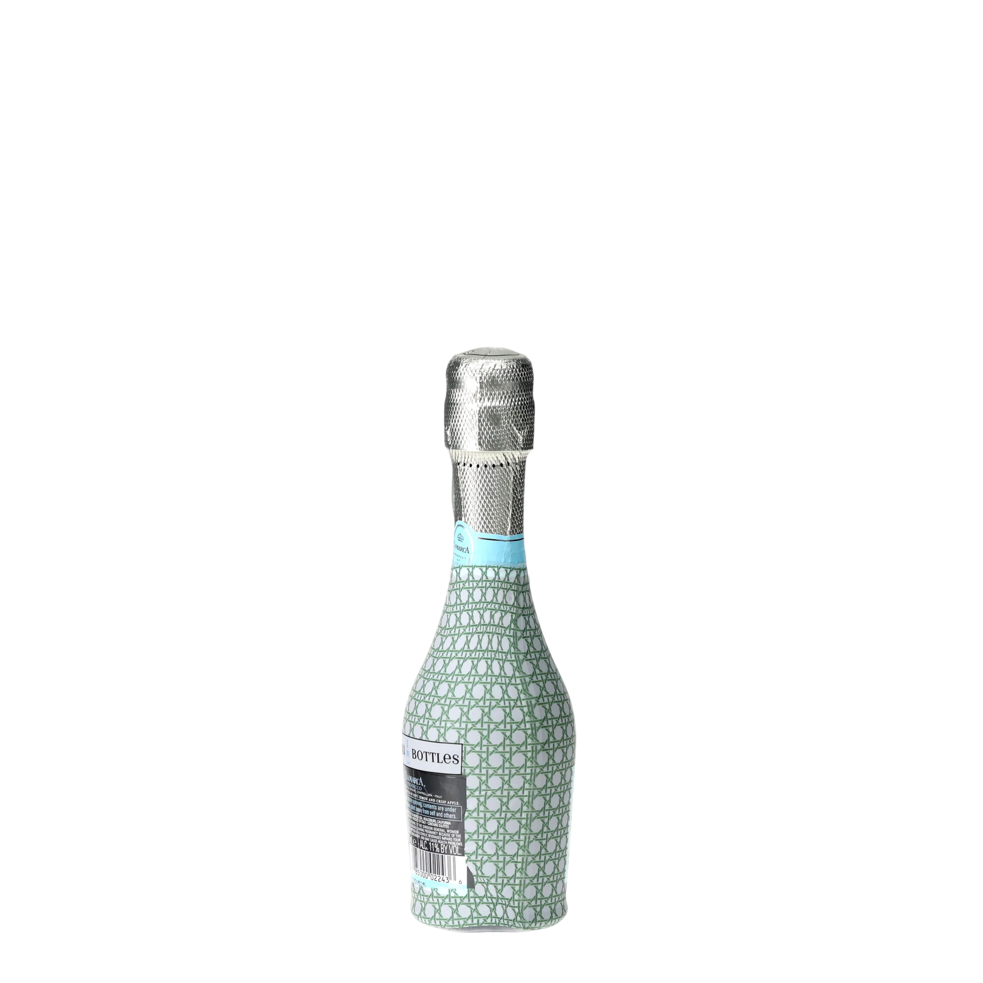 Sage & White Cane Mini Prosecco Wraps (Set of 3)