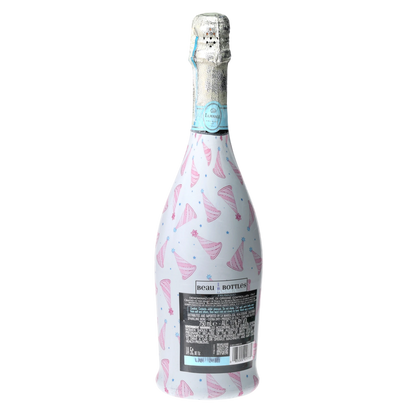 Pastel Birthday Party Hats Prosecco Bottle Wrap