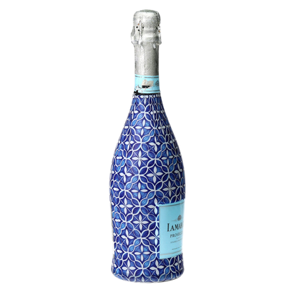 Andalusian Tile Prosecco Bottle Wrap