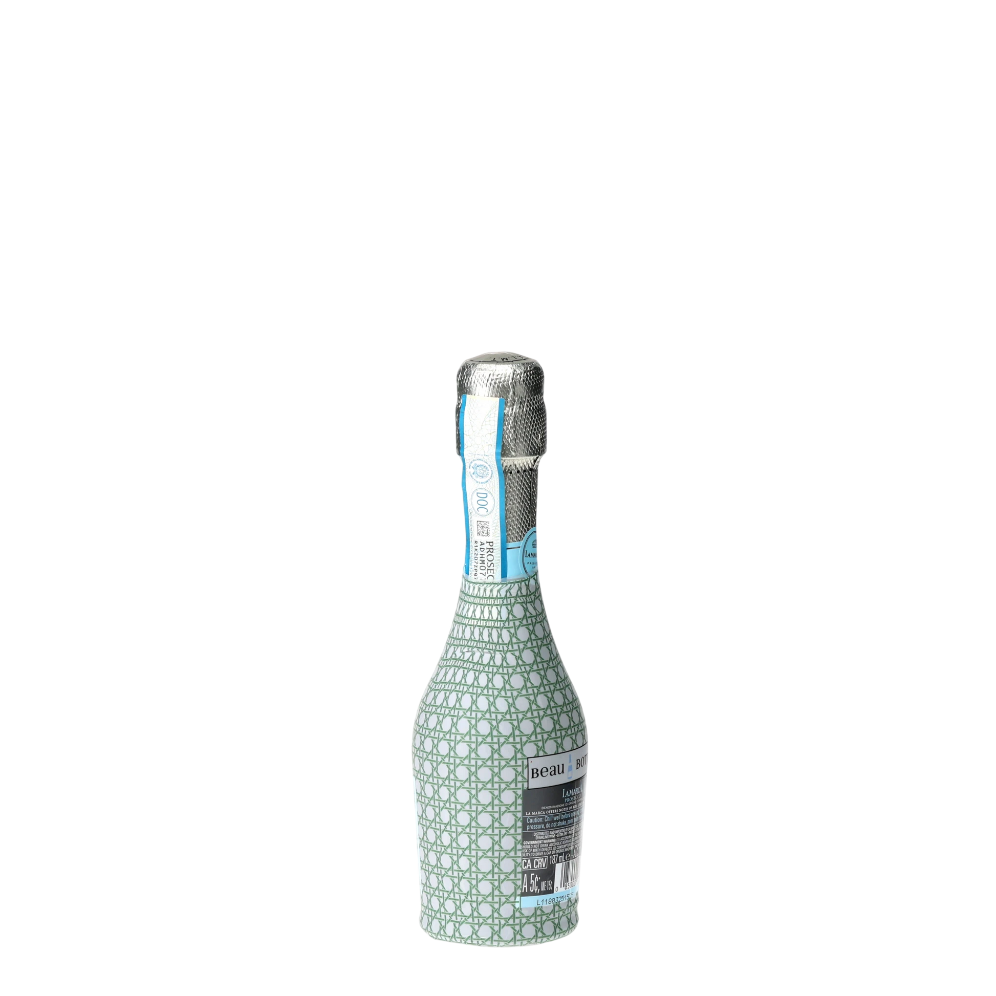 Sage & White Cane Mini Prosecco Wraps (Set of 3)