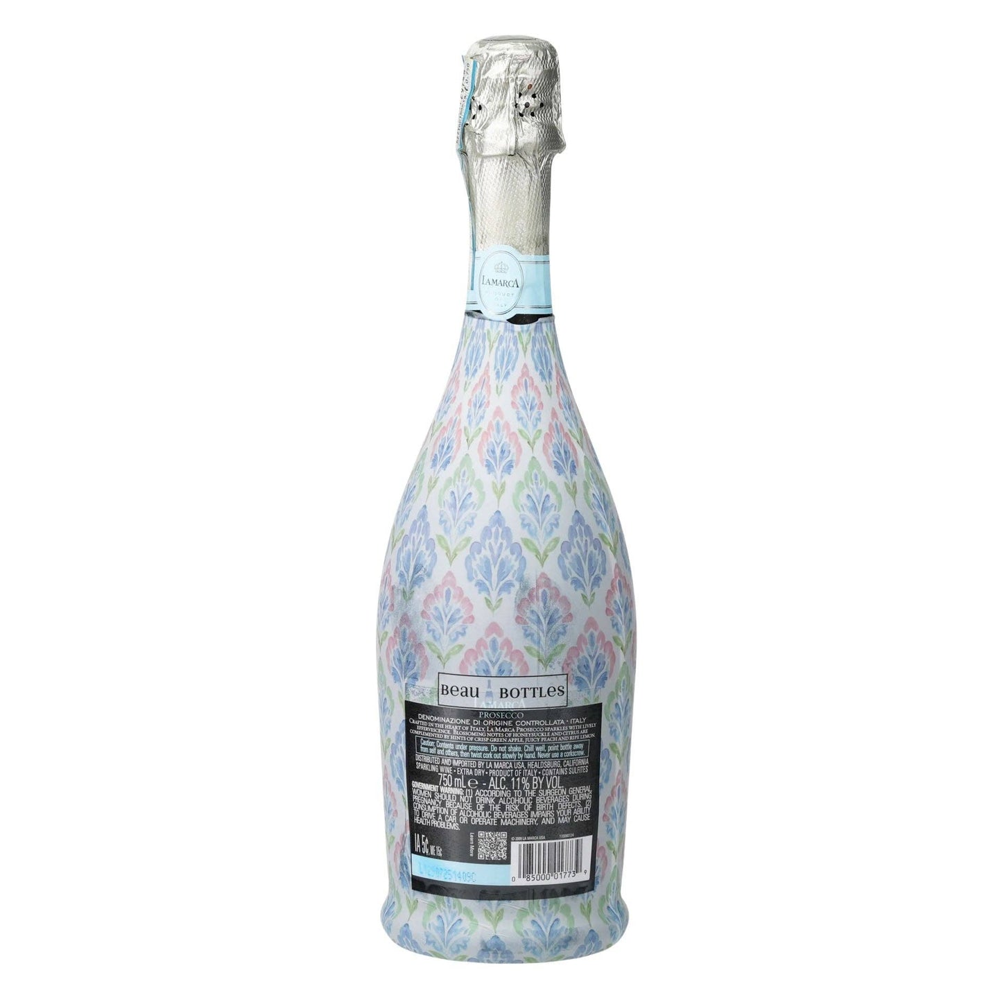 Grandmillennial Pastel Jewels Prosecco Bottle Wrap