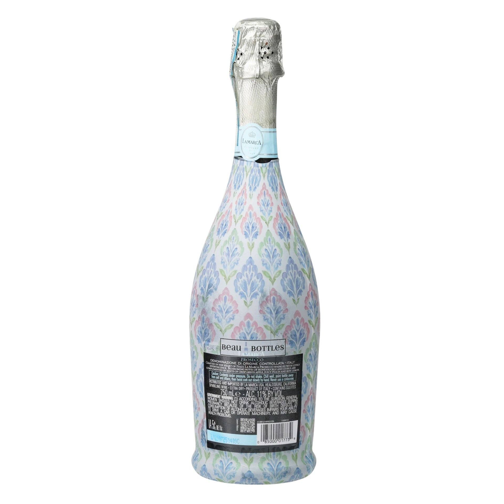 Grandmillennial Pastel Jewels Prosecco Bottle Wrap