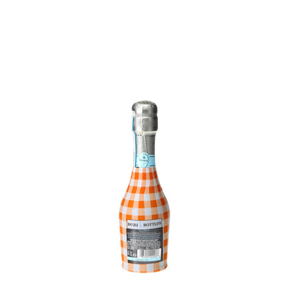 Orange & White Gingham Mini Prosecco Wraps (Set of 3)