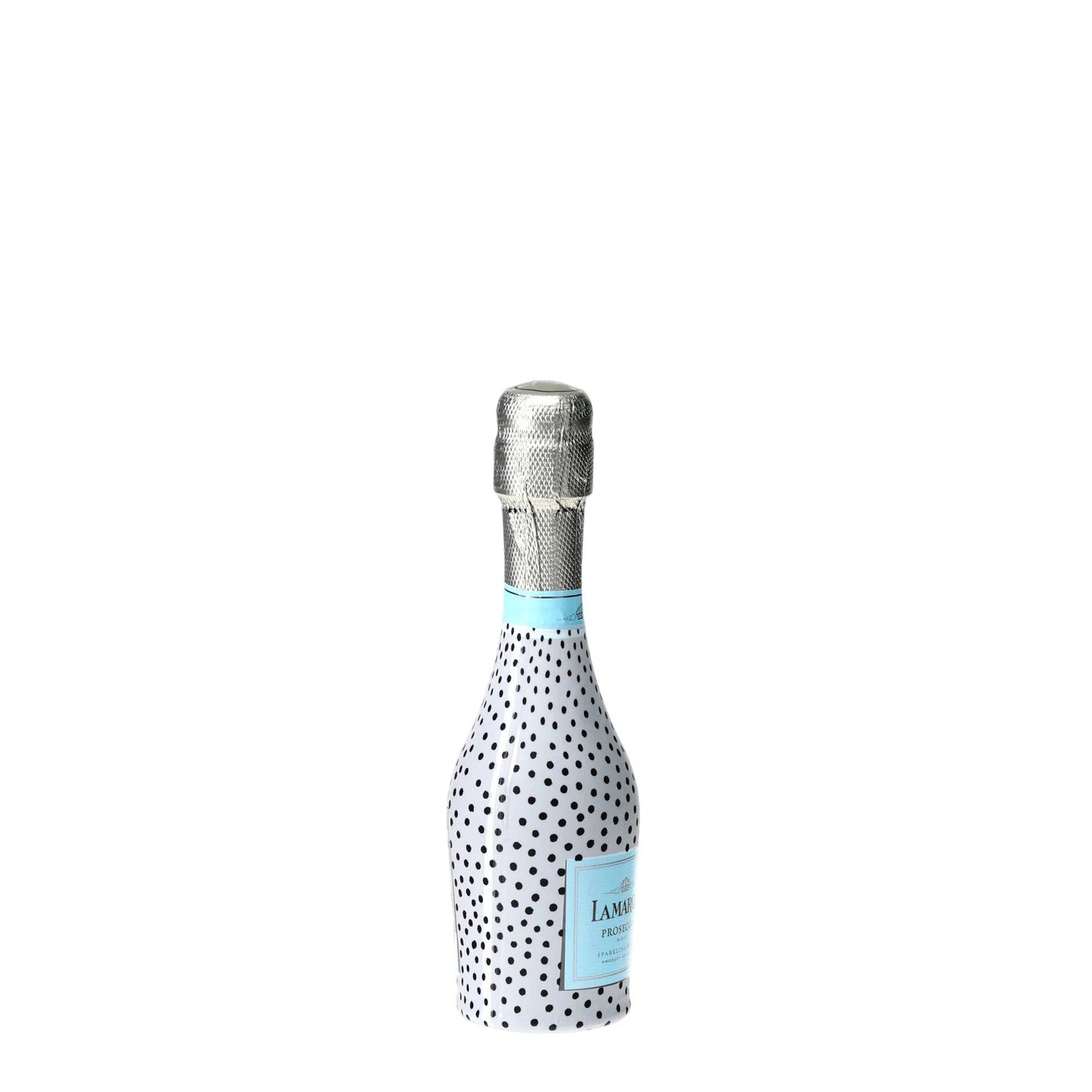 Black & White Dots Mini Prosecco Wraps (Set of 3)