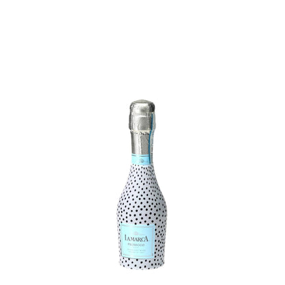 Black & White Dots Mini Prosecco Wraps (Set of 3)