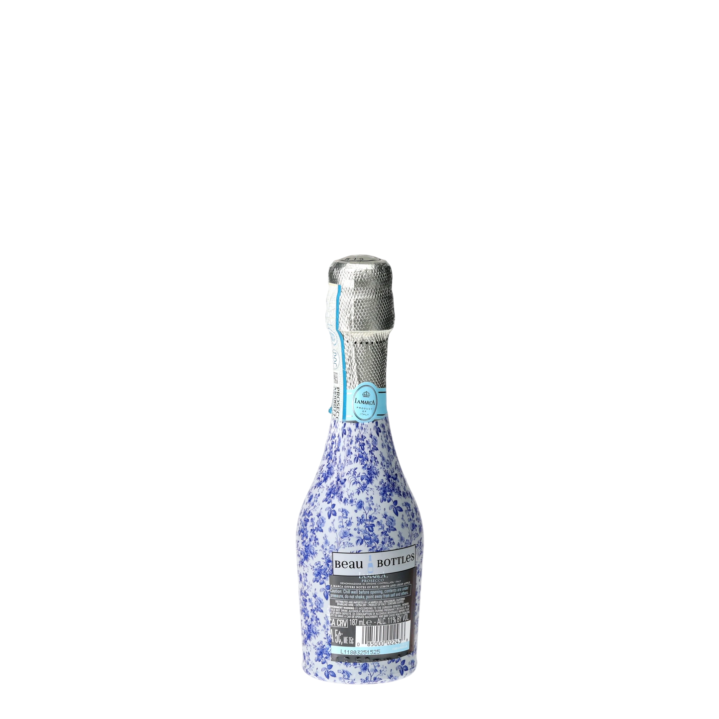 Limited Edition Blue Floral Mini Prosecco Wraps (Set of 3)