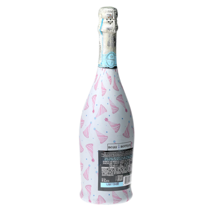Pastel Birthday Party Hats Prosecco Bottle Wrap