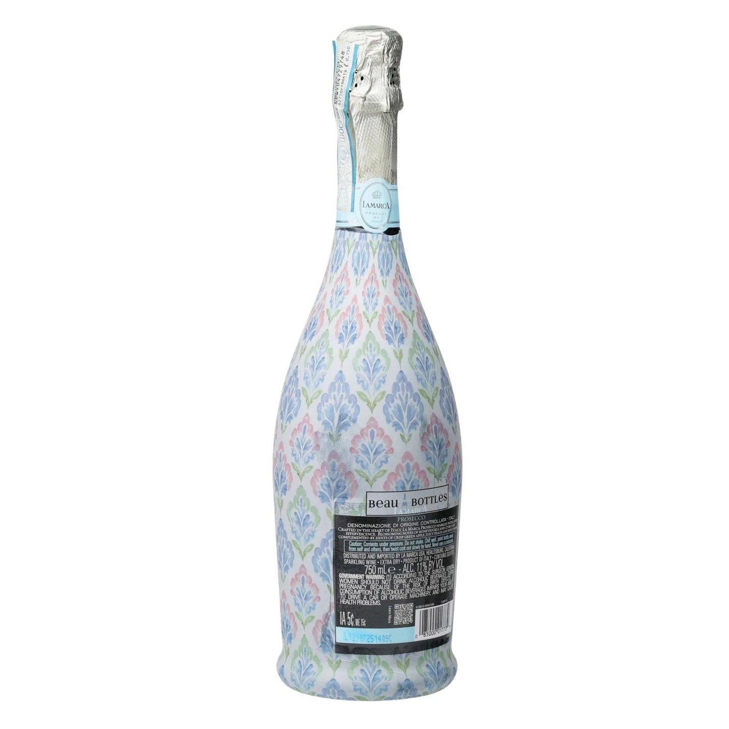 Grandmillennial Pastel Jewels Prosecco Bottle Wrap