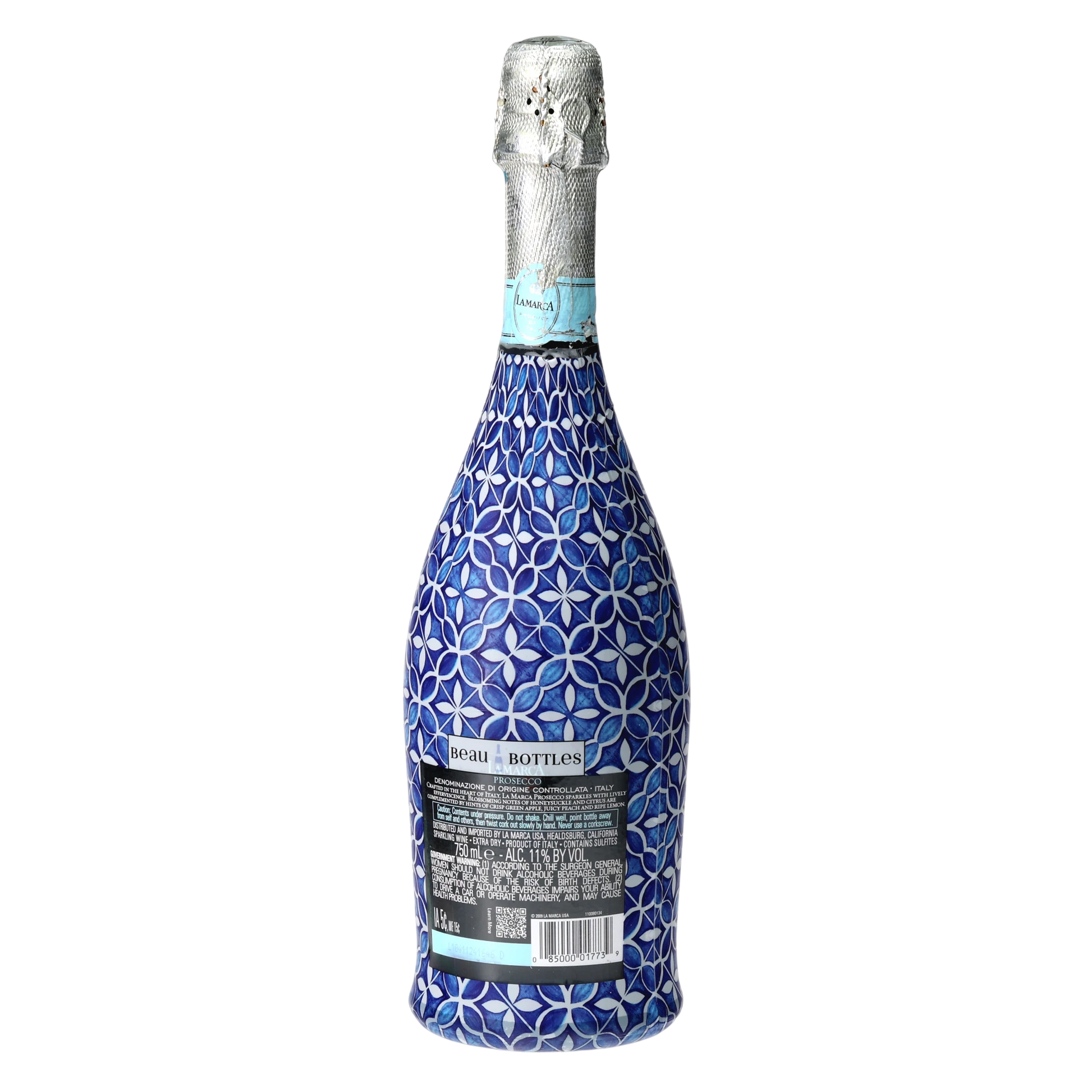 Andalusian Tile Prosecco Bottle Wrap