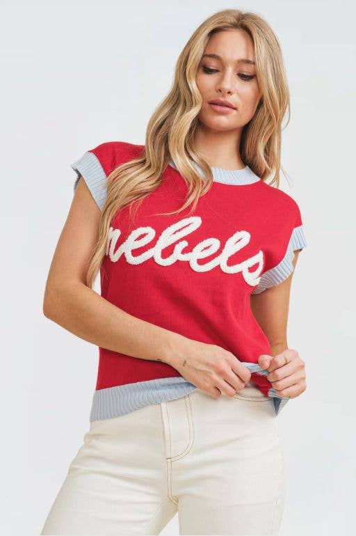 CSW10403Y - Rebels Game Day Women's Knit Sweater
