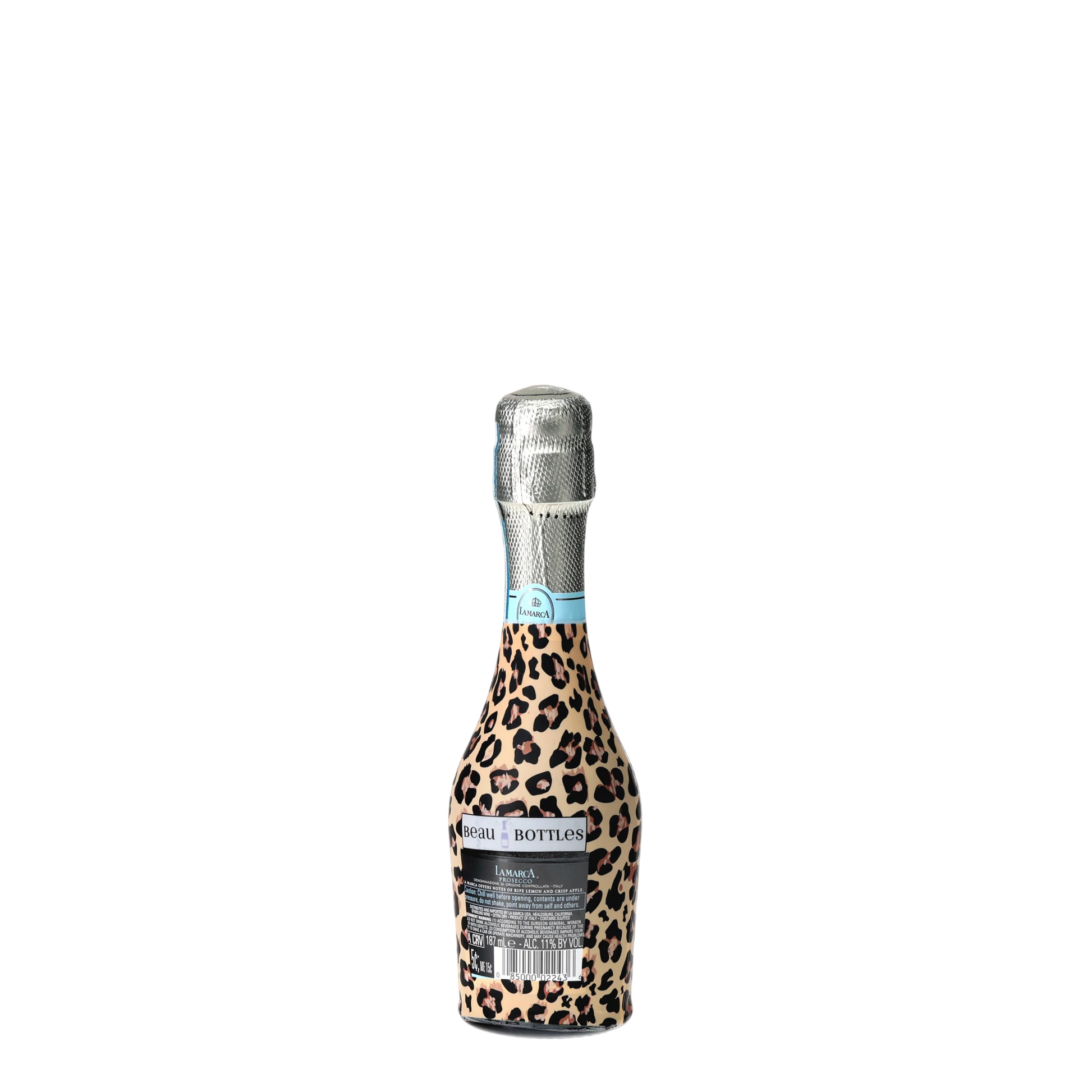 Tan Leopard Mini Prosecco Wraps (Set of 3)