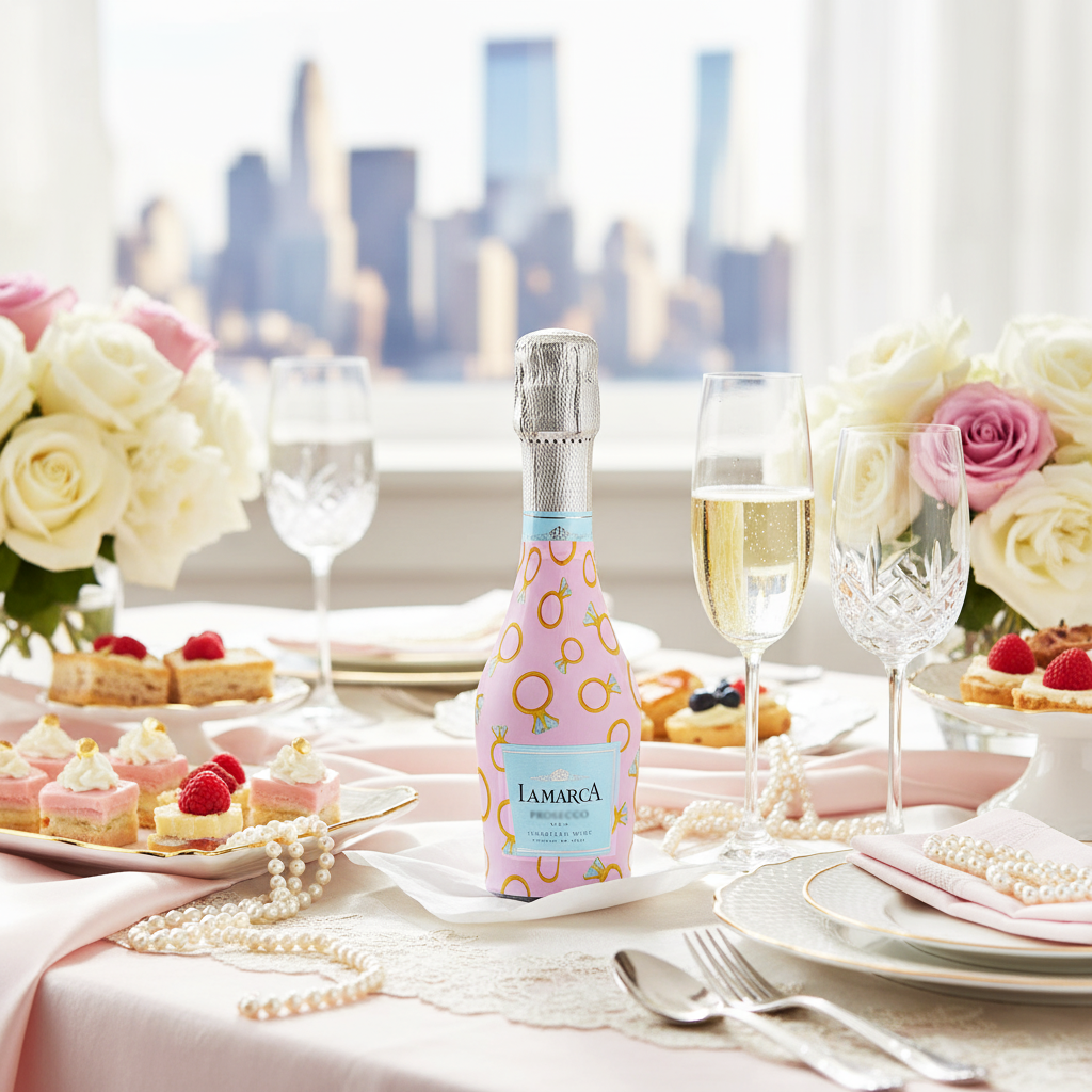 Beau Bottles Pink Engagement Ring - MINI Prosecco Collection - Set of 3 (Wraps Only)