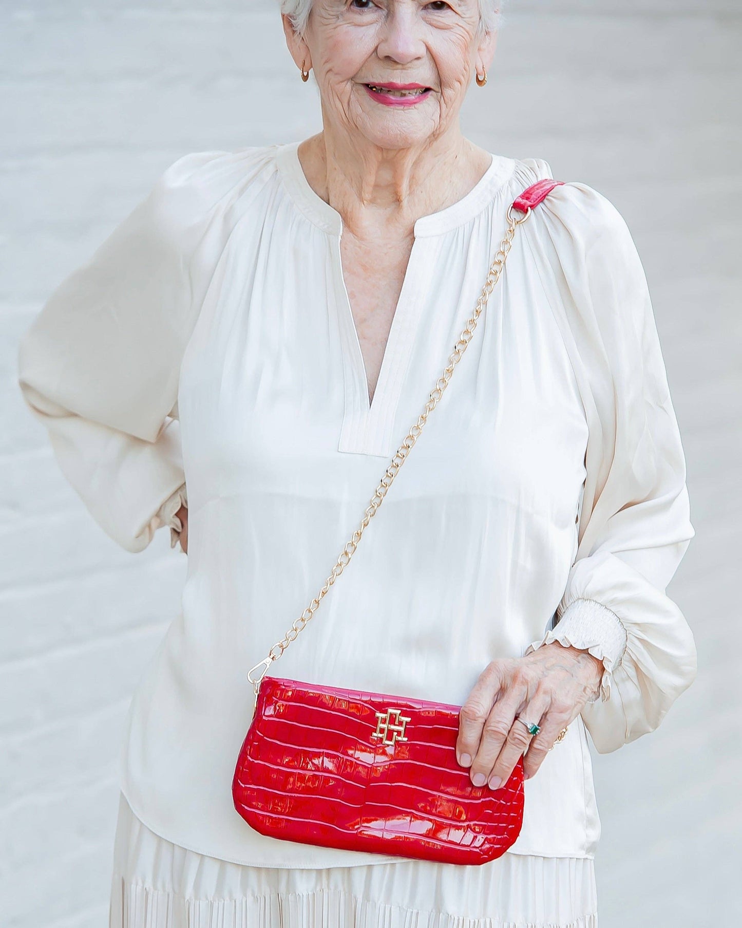Livi Crossbody Red Patent EC