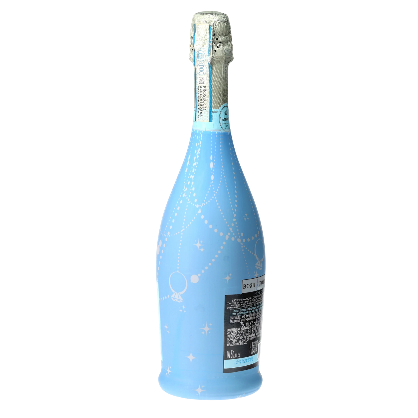 Blue Pearls & Prosecco Prosecco Bottle Wrap
