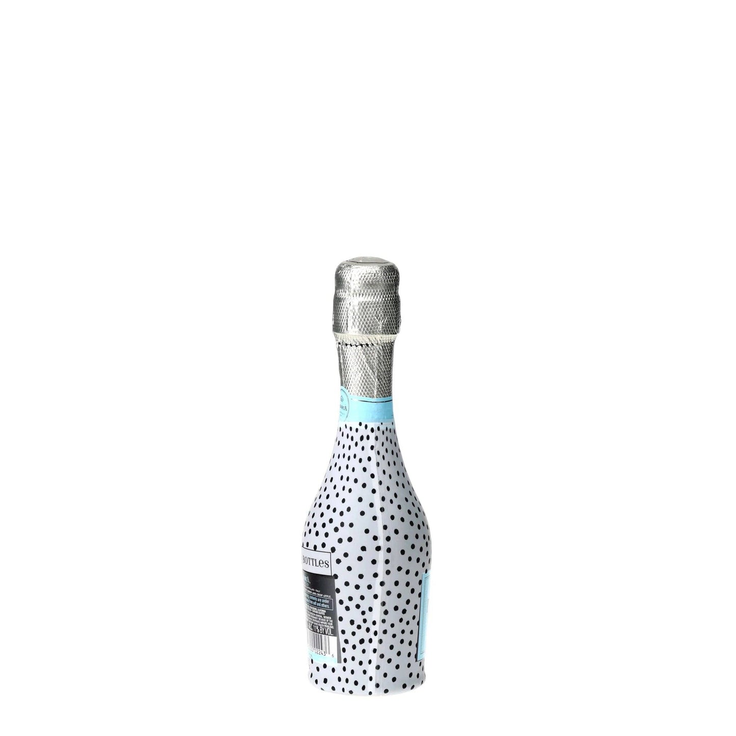 Black & White Dots Mini Prosecco Wraps (Set of 3)